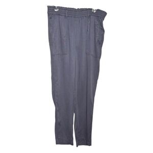 Lane Bryant Straight Leg Lyocell Pull On Pants Blue Size 12 Tall Long NEW